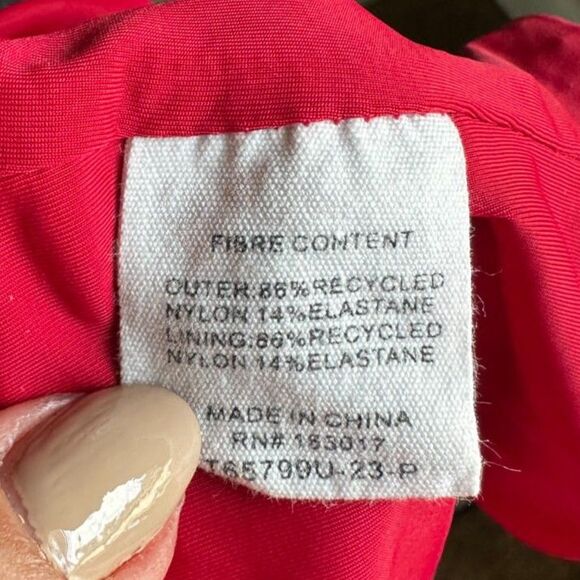 Princess Polly Women's Back in Time Square Neck Red Cropped Jersey Tank Size 2 - Picture 9 of 9